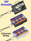 Good Luck Charm Retractable Badge Reels with Pre-Printed Lucky Number 777