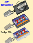 Printed Retractable Badge Holders: Pre-Printed Lucky Number 777