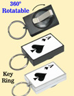 Entertainment Retractable Key Chains: Poker ACE Printed